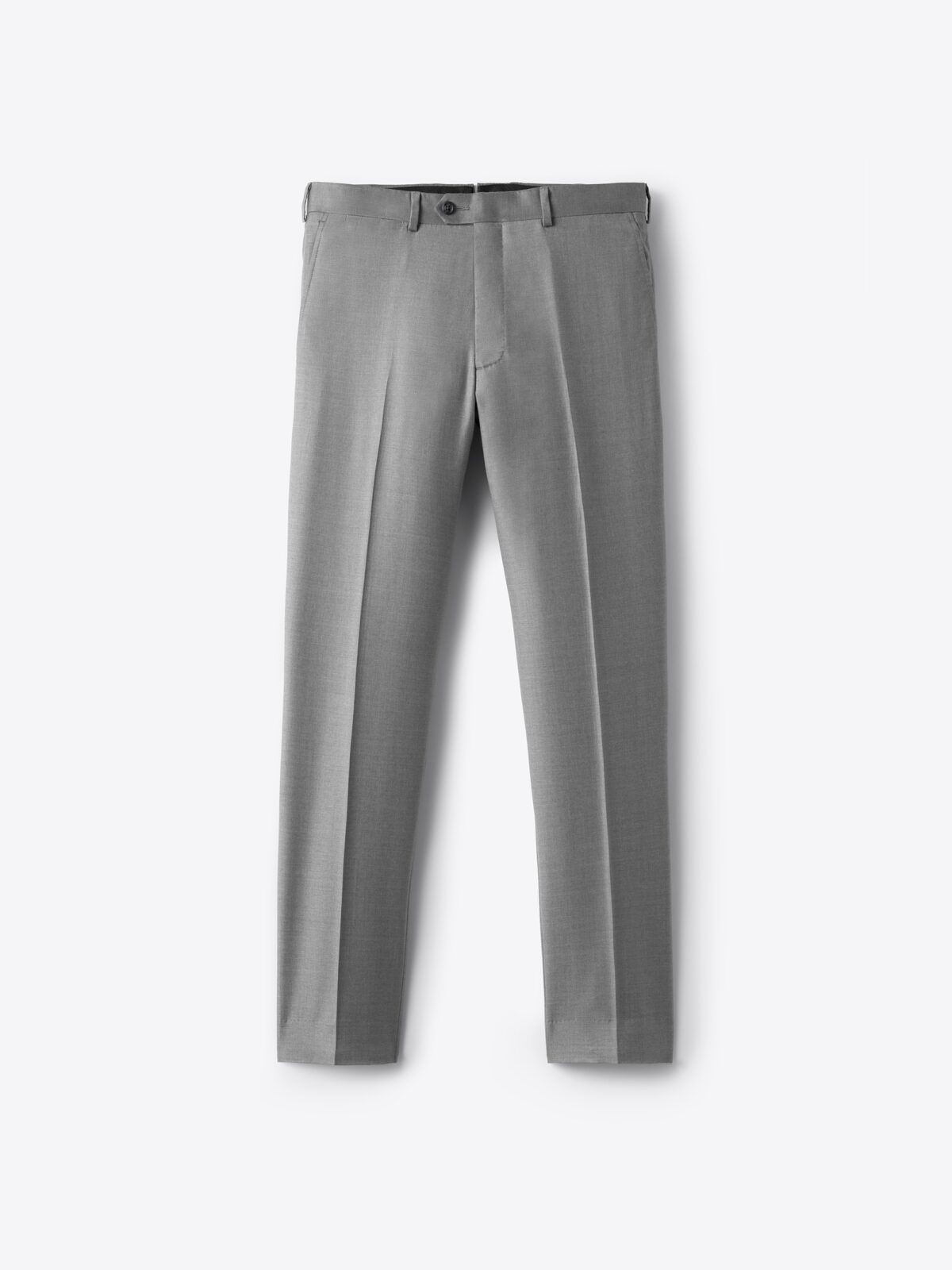 Loro Piana Fabric S150s Grey Dress Pant - Custom Fit Tailored Clothing