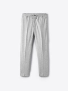 Shop Reda Light Grey Merino Stretch Drawstring Trouser