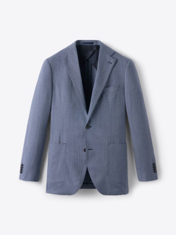 Thumb Photo of Drago S130s Slate Herringbone Flannel Bedford Jacket