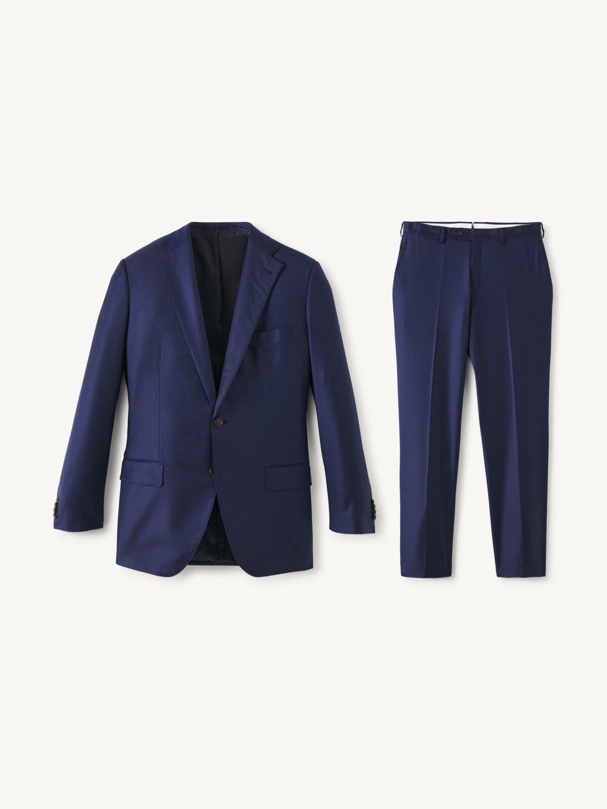 Loro Piana Fabric S170s Navy Wool and Cashmere Mercer Suit