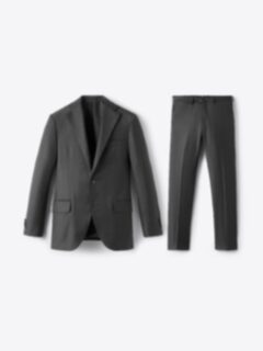 Shop Loro Piana Fabric S170s Grey Wool and Cashmere Mercer Suit