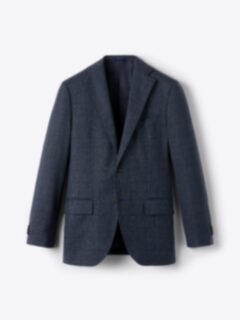 Shop Allen Slate Glen Plaid S130s Wool Suit Jacket