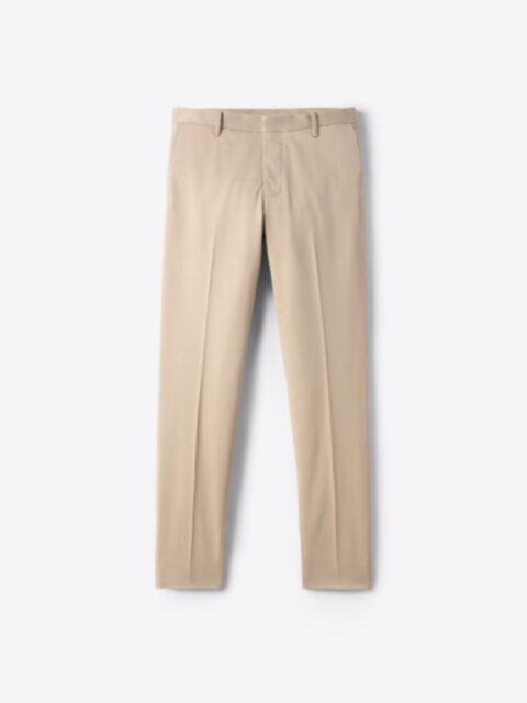 Men's khaki-colored cotton cargo pants | Golden Goose