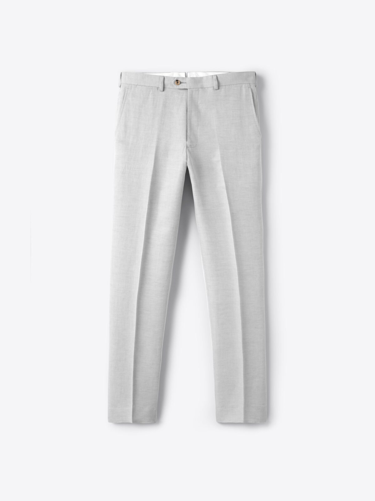 Iron grey linen high waisted pleated lightweight Women Dress Pants
