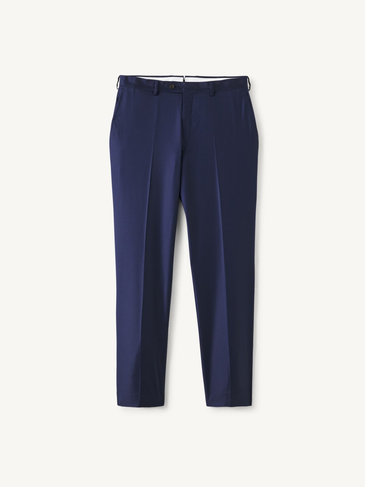 Loro Piana Fabric S170s Navy Wool and Cashmere Dress Pant - Custom