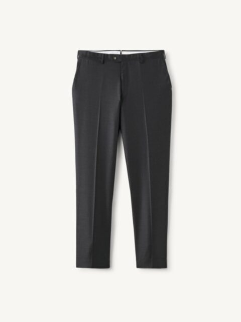Loro Piana Fabric Black S150s Wool Dress Pant - Custom Fit