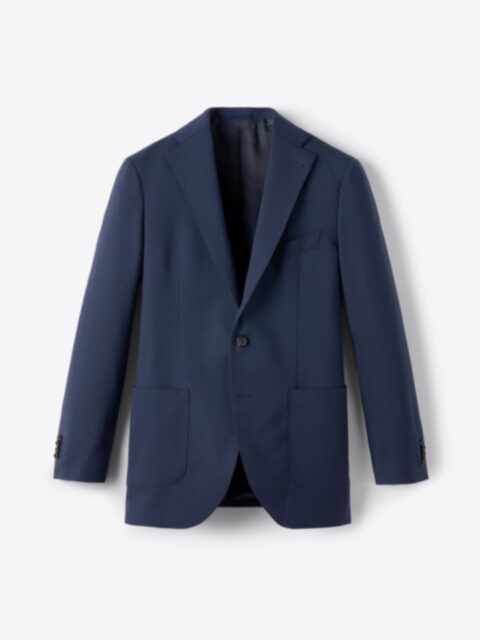 Loro Piana Fabric Slate Wool Cashmere Basketweave Hudson Jacket - Custom  Fit Tailored Clothing