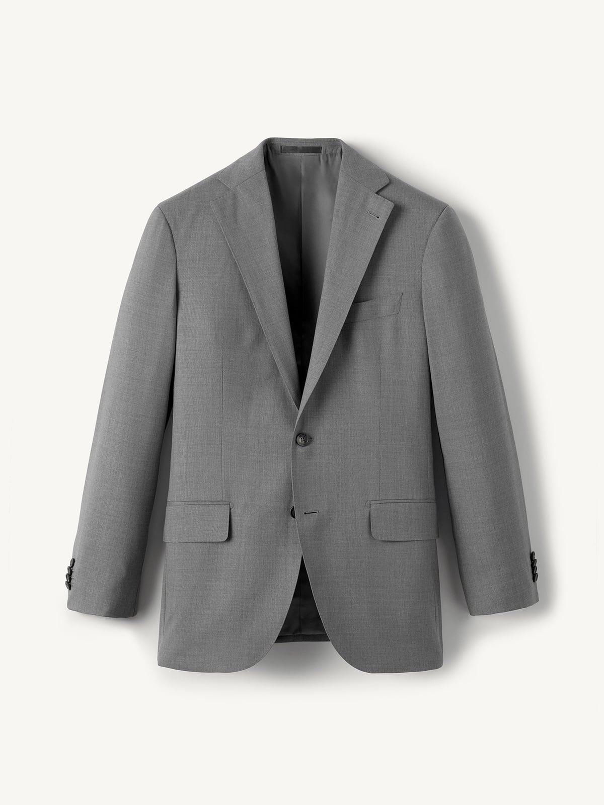 Drago S130s Grey Tropical Wool Allen Suit Jacket - Custom Fit