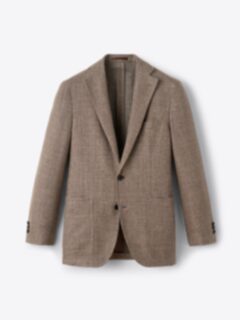 Shop Brown Glen Plaid Wool and Linen Waverly Jacket