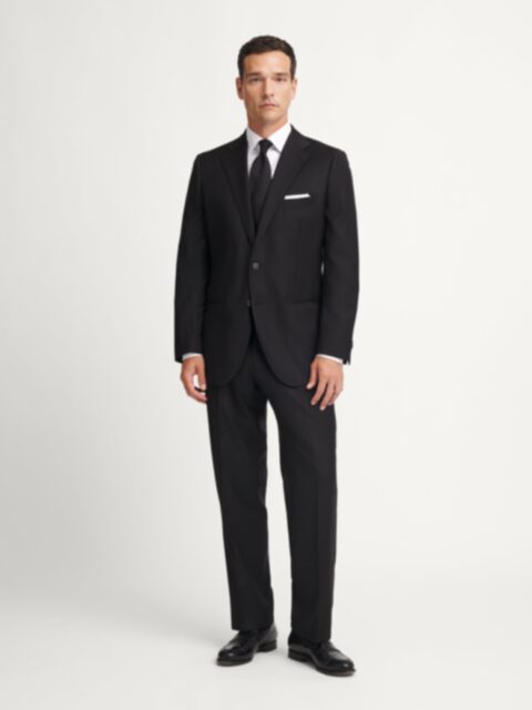 Loro Piana Fabric Navy S150s Allen Suit - Custom Fit Tailored Clothing