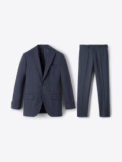Shop Drago Navy S130s Tropical Wool Allen Suit