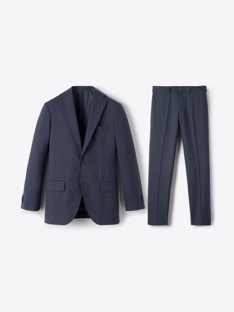 Men’s Drago Navy S130s Tropical Wool Allen Suit Thumb