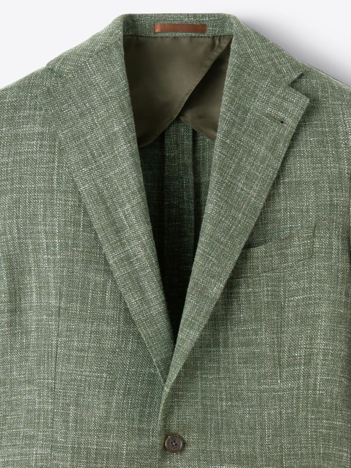 Drago Fatigue Wool Silk and Linen Hopsack Bedford Jacket - Custom 