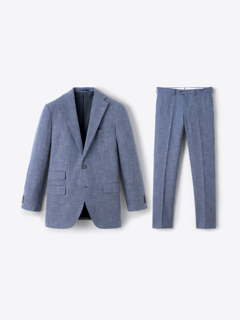 Men’s VBC Ocean Slub Wool and Cotton Allen Suit Thumb