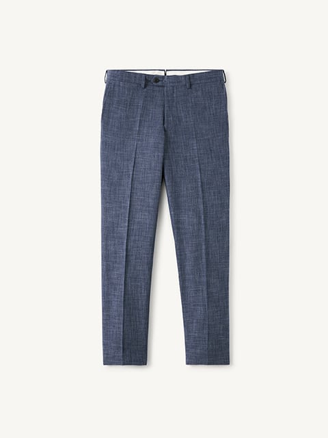 Slate Wool and Linen Stretch Dress Pant - Custom Fit Tailored Clothing Slate Wool and Linen Stretch Dress Pant - Custom Fit Tailored Clothing