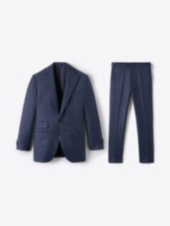 Shop Peak Lapel Reda Navy Sharkskin Suffolk Suit