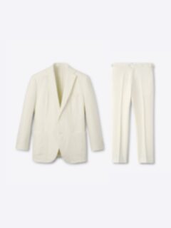 Shop Ivory Irish Linen Bedford Suit