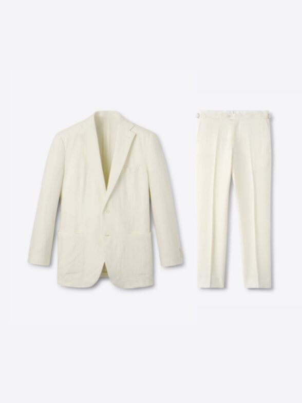 Thumb Photo of Ivory Irish Linen Bedford Suit