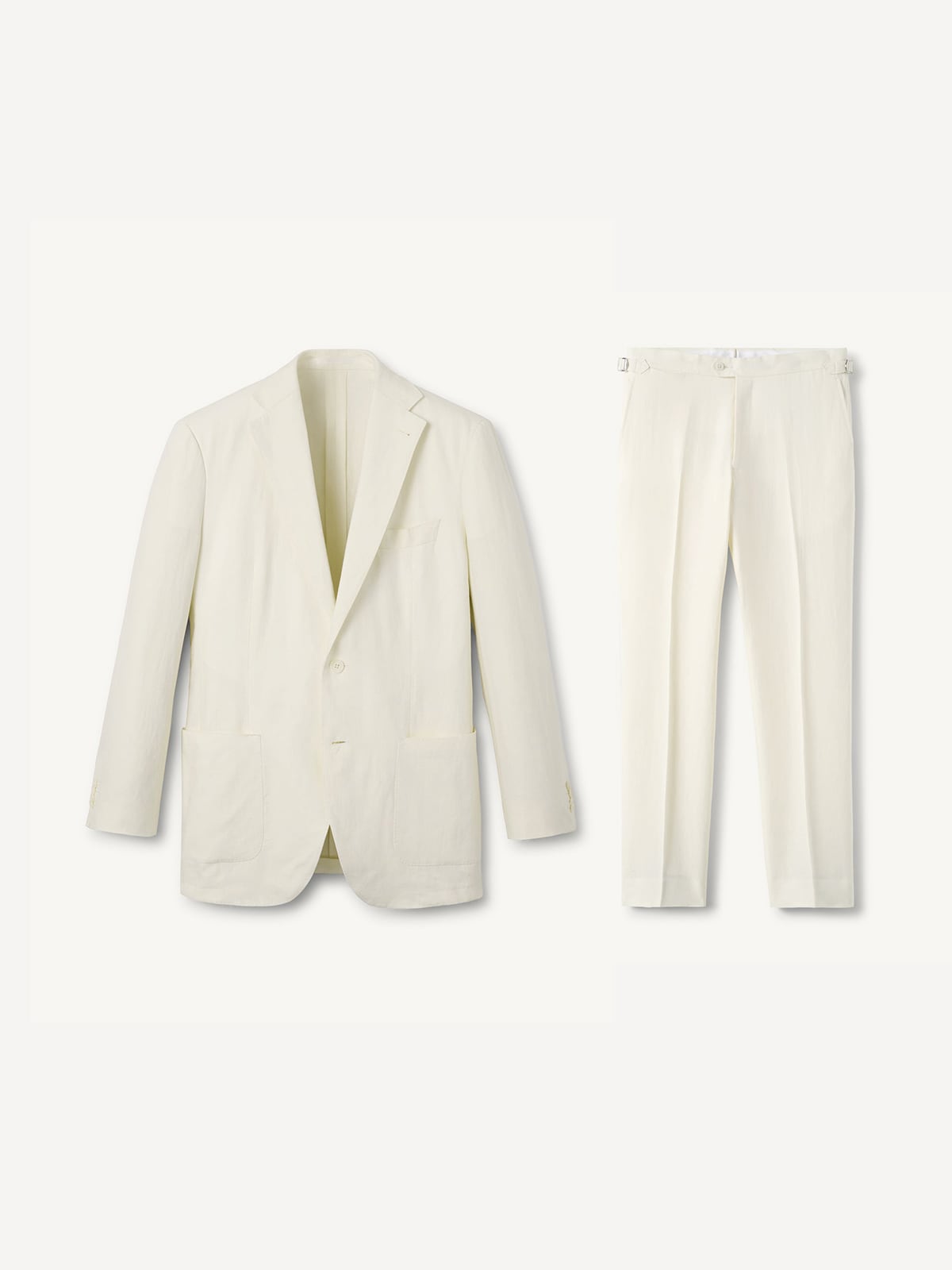Ivory Irish Linen Bedford Suit Ivory Irish Linen Bedford Suit