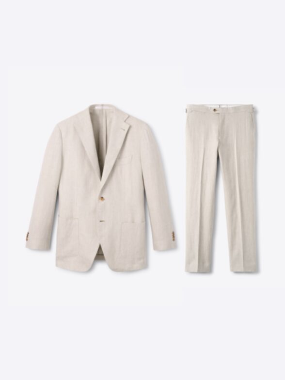 Thumb Photo of Natural Irish Linen Bedford Suit