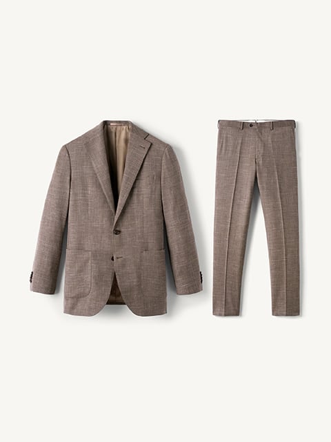 Drago S130s Grey Tropical Wool Allen Suit - Custom Fit Tailored