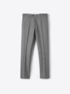 Shop Reda Grey Micro Texture Stretch Wool Dress Pant