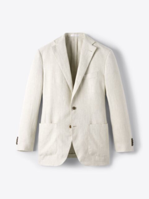 ジャケット・アウター 80s 90s EURO linen tailored jacket beige ジャケット・アウター 80s 90s EURO linen tailored jacket beige