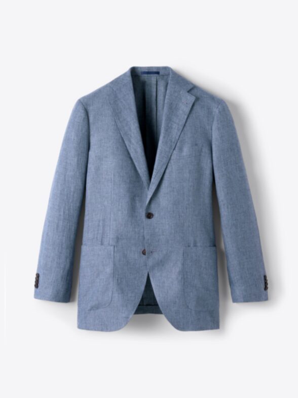 Thumb Photo of Slate Irish Linen Bedford Jacket