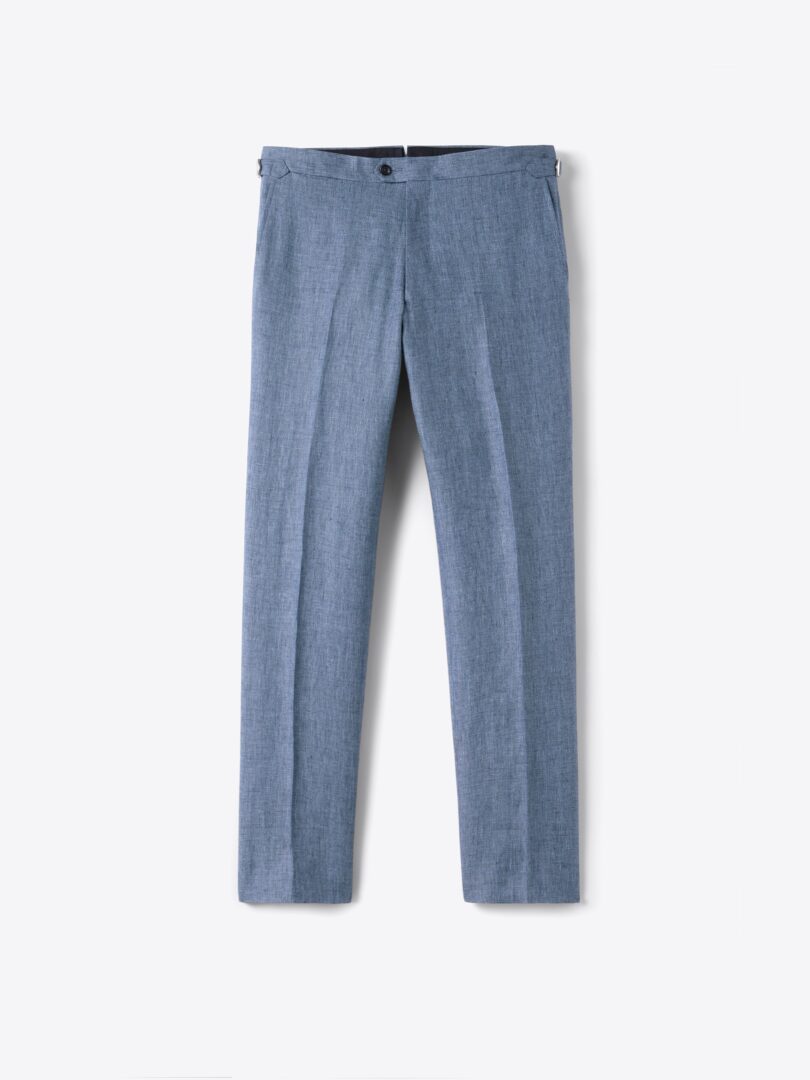 Men’s Slate Irish Linen Dress Pant Thumb