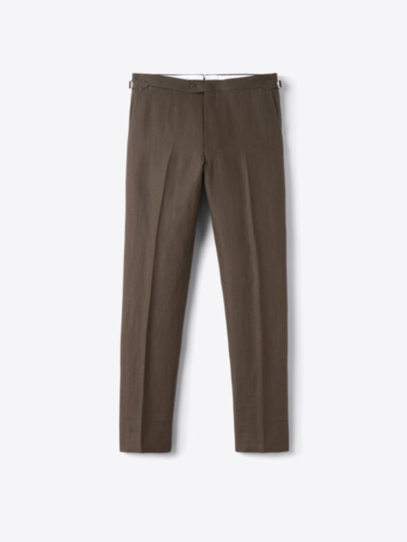 Thumb Photo of Coffee Irish Linen Dress Pant