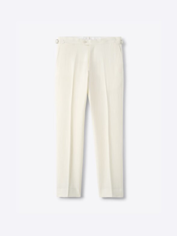 Thumb Photo of Ivory Irish Linen Dress Pant