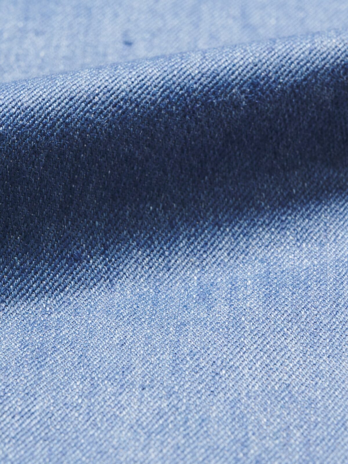 Loro Piana Fabric French Blue Linen Blend Stretch Denim Trouser