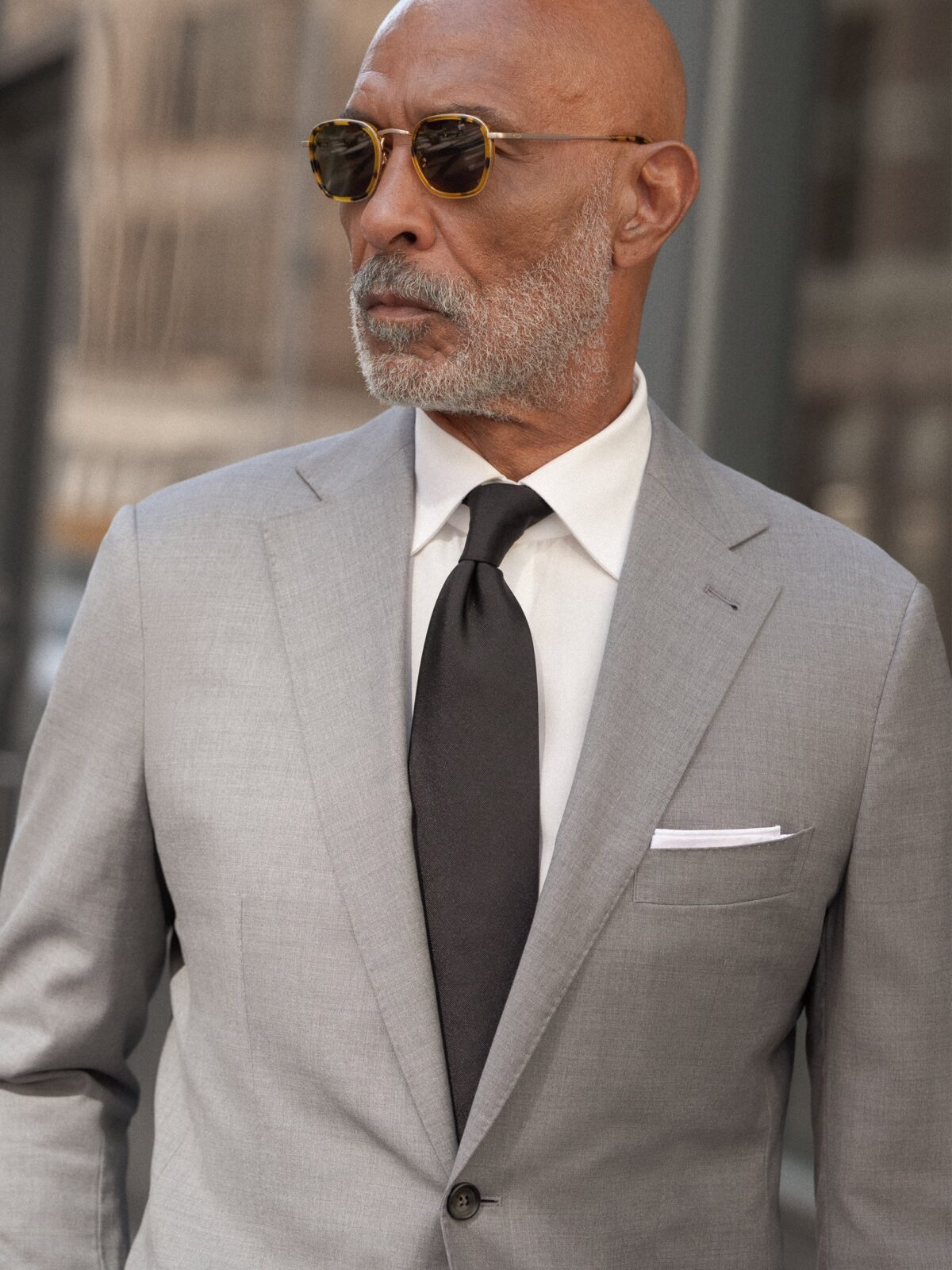Loro Piana Fabric Light Grey Tropical Wool Suit - Custom Fit
