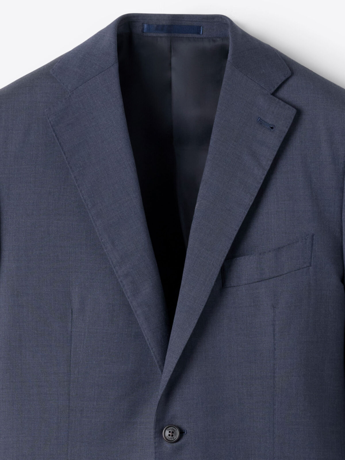 Loro Piana Fabric Navy Tropical Wool Suit Jacket