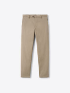 Shop Di Sondrio Khaki Stretch Cotton Chino
