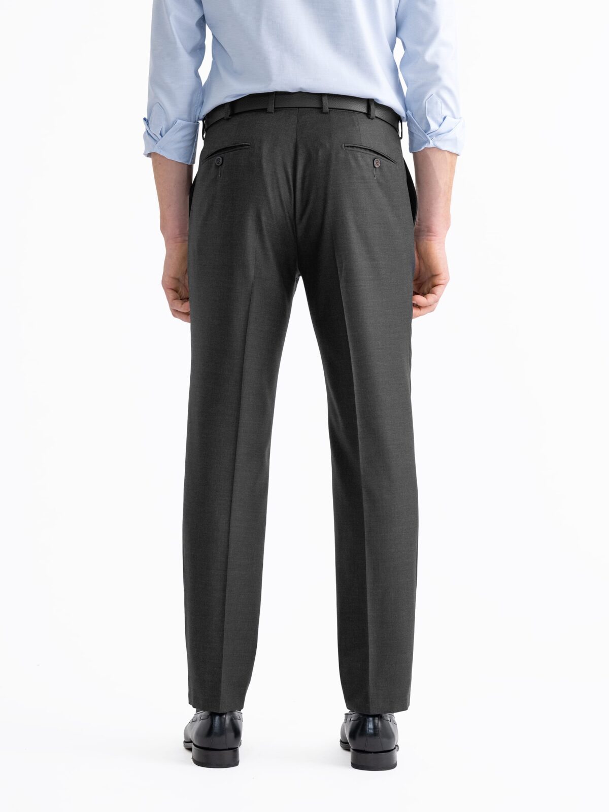 Grey Rope Detailed Fabric Trousers – MenStyleWith