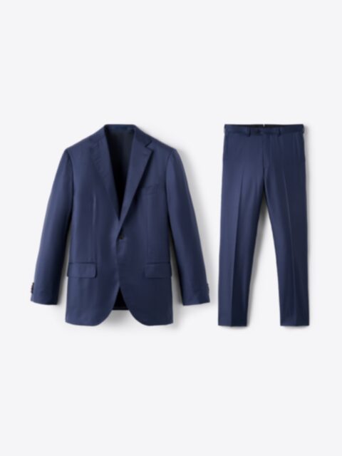 Suggested Item: Loro Piana Fabric Navy S170s Wool and Silk Mercer Suit