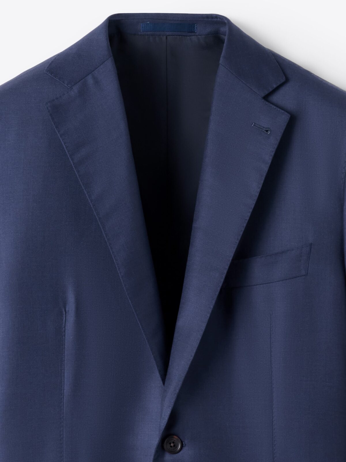 Loro Piana Fabric Navy S170s Wool and Silk Suit Jacket - Custom