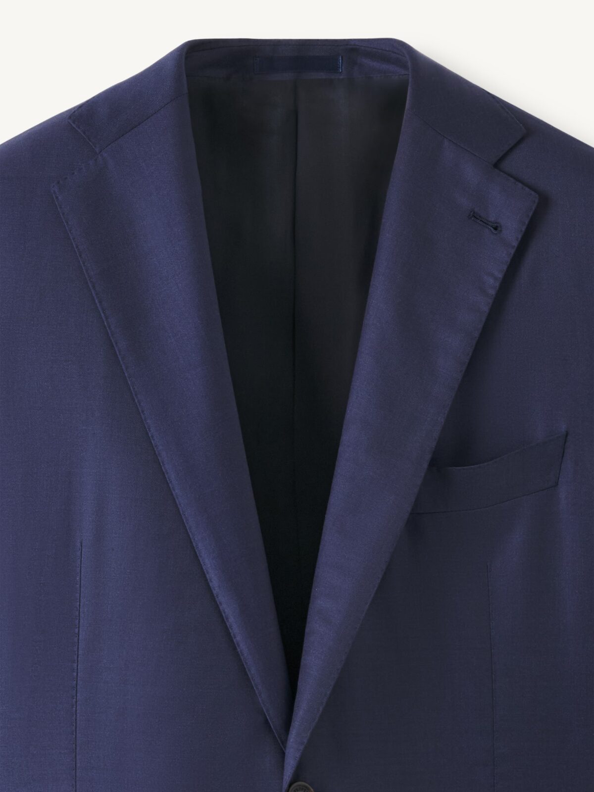Loro Piana Fabric Navy S170s Wool and Silk Suit Jacket - Custom