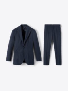 Shop Navy High Twist Cotton Sullivan Suit