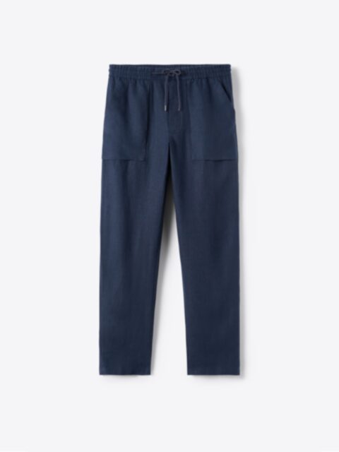 Di Sondrio Navy Stretch Cotton Chino - Custom Fit Pants