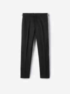 Shop Black High Twist Cotton Tuxedo Pant