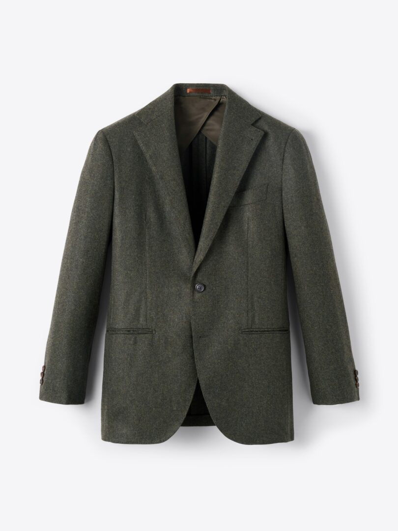 Men’s Delfino Pine Wool and Cashmere Downing Jacket Thumb