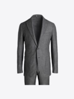 Shop Bedford Charcoal Donegal Herringbone Suit