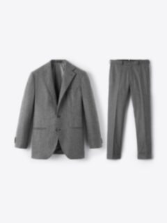 Shop VBC Grey Wool Flannel Downing Suit