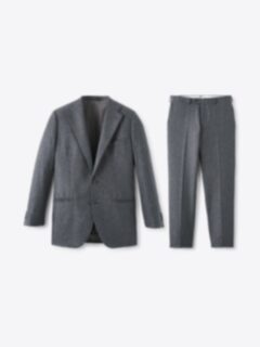 Shop VBC Grey Wool Flannel Downing Suit