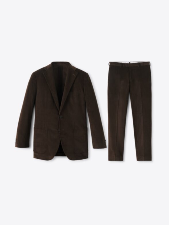 Thumb Photo of Brown Stretch Corduroy Waverly Suit
