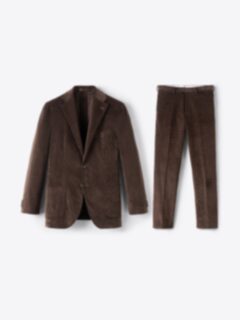 Shop Brown Stretch Corduroy Waverly Suit