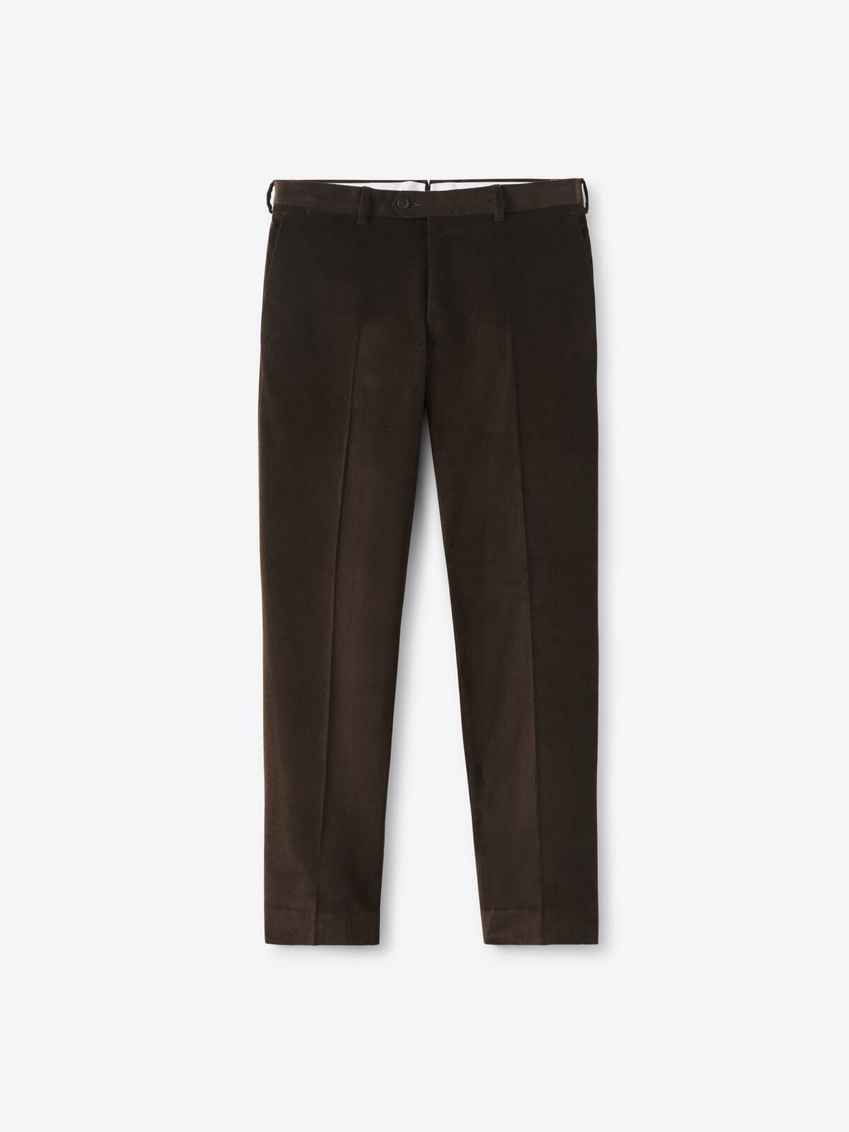 Brown Stretch Corduroy Dress Pants Custom Fit Tailored Clothing