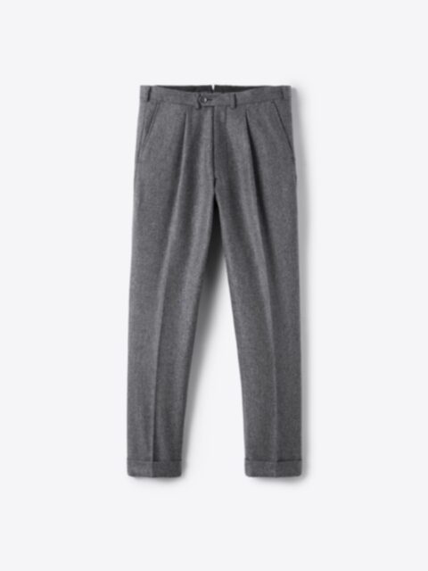 Suggested Item: Single Pleated VBC Grey Wool Flannel Dress Pant